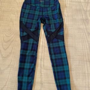 Cynthia Rowley Fit Tartan Leggings